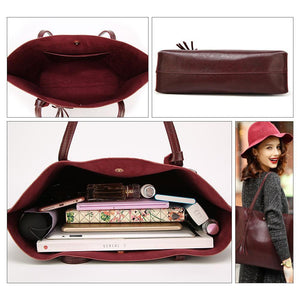 Fashionable Tasseled Shoulder Bag