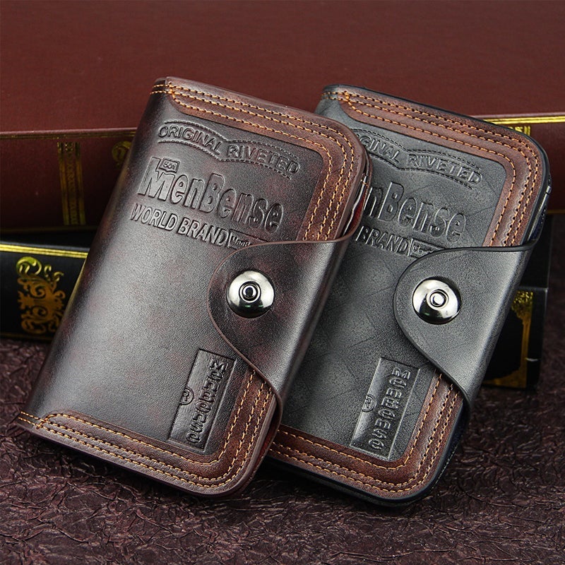 Men's Large Capacity Short Wallet