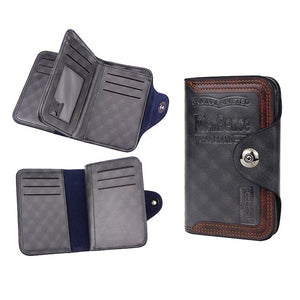 Men's Large Capacity Short Wallet