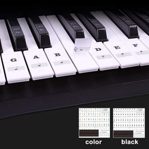 Piano Key Note Stickers