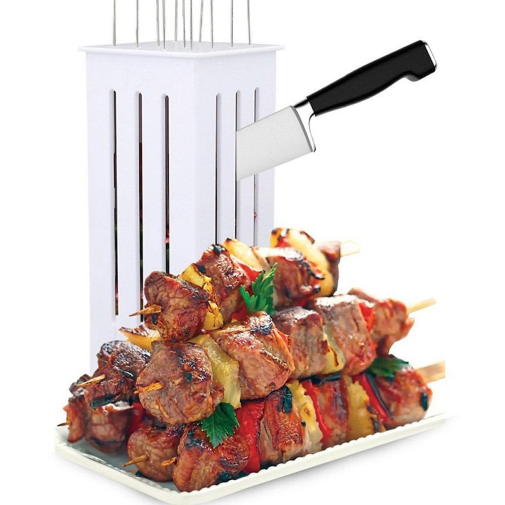 Hirundo 16 Holes BBQ Kabob Skewer Maker, Quick Kabob Express