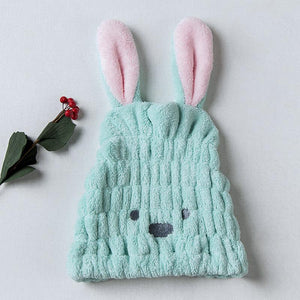 Super absorbent rabbit ear dry hair cap