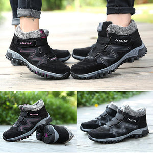 Couple Winter Warm Fur Lining Snow Shoes