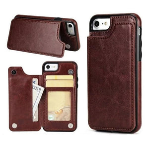 Leather Wallets Phone Case for iPhones, with card slots