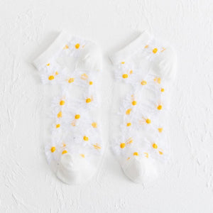 Translucent Daisy Socks