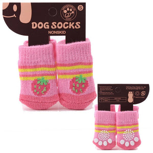 Non-slip Pet Socks with 4 straps