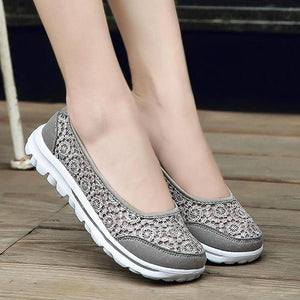 Women's Lace Screen Breathable Net Flat Shoes