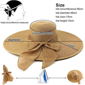 Summer Beach Wide Brim Sun Hats, UPF 50+