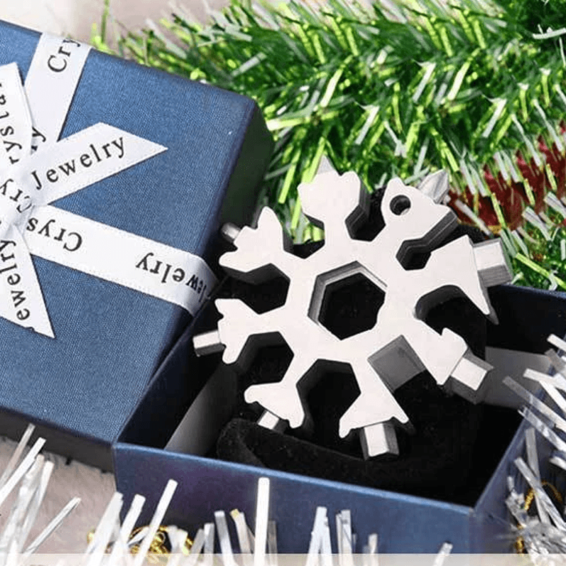 Amenitee 18-in-1 stainless steel snowflakes multi-tool