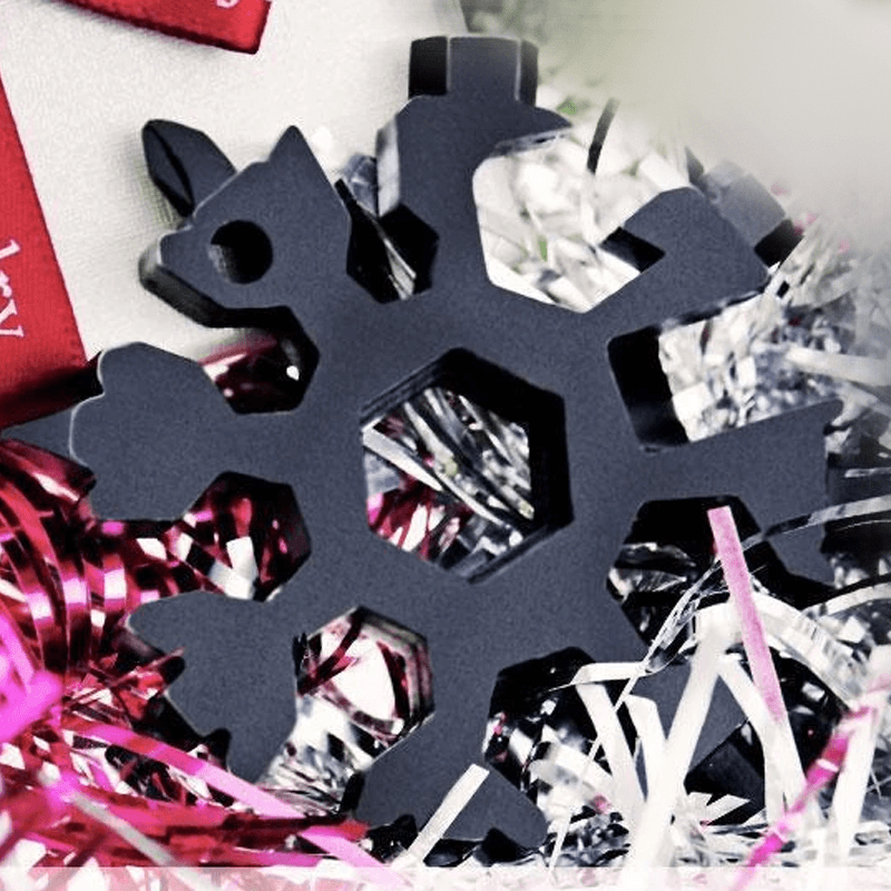 Amenitee 18-in-1 stainless steel snowflakes multi-tool