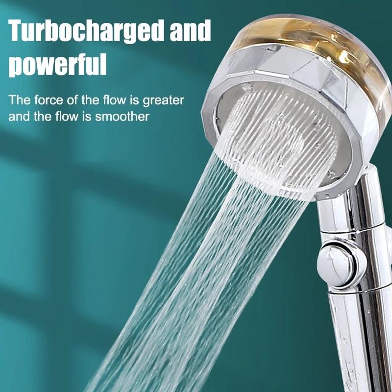 Water Saving Flow 360° Rotating High-pressure Shower