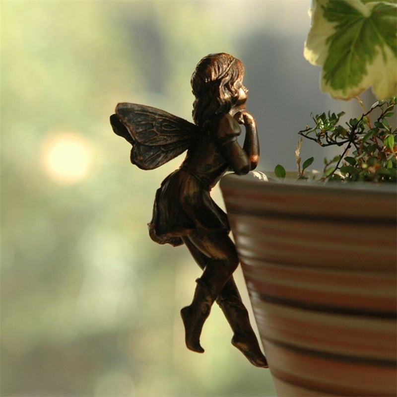 Resin Angel Flower Pot Ornament