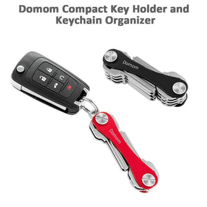 Domom Compact Key Holder and Keychain Organizer,2 Packs