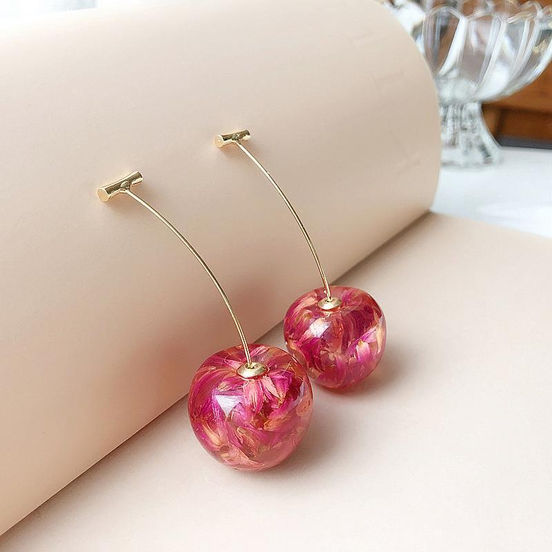 Cute 3D Cherry Earrings