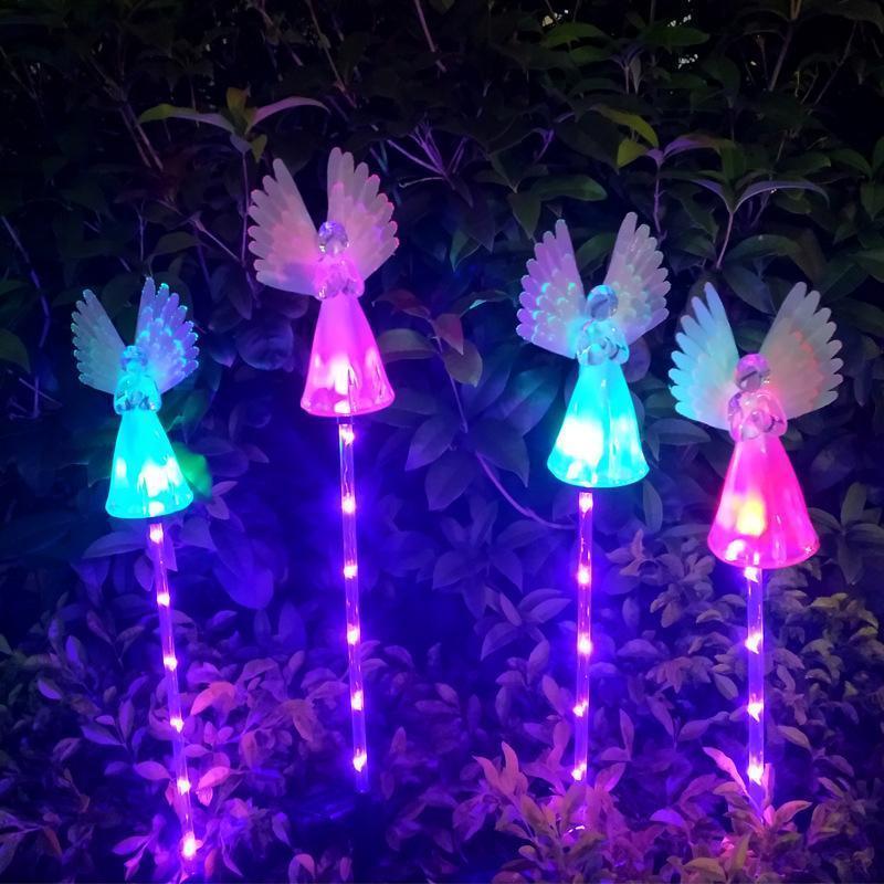 Solar-Powered LED Angel Light