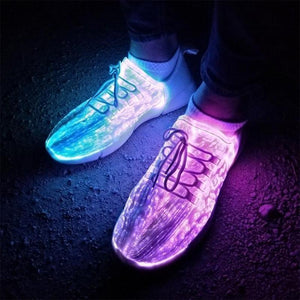 Luminous Fiber Optic Shoes