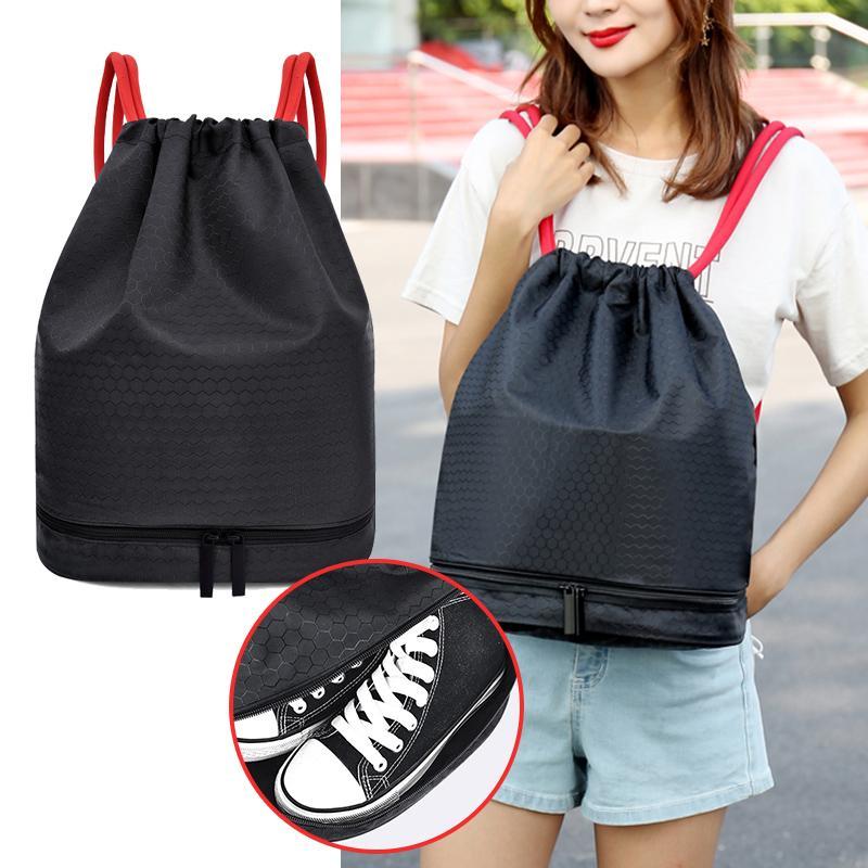 Drawstring Backpack with Shoe Box