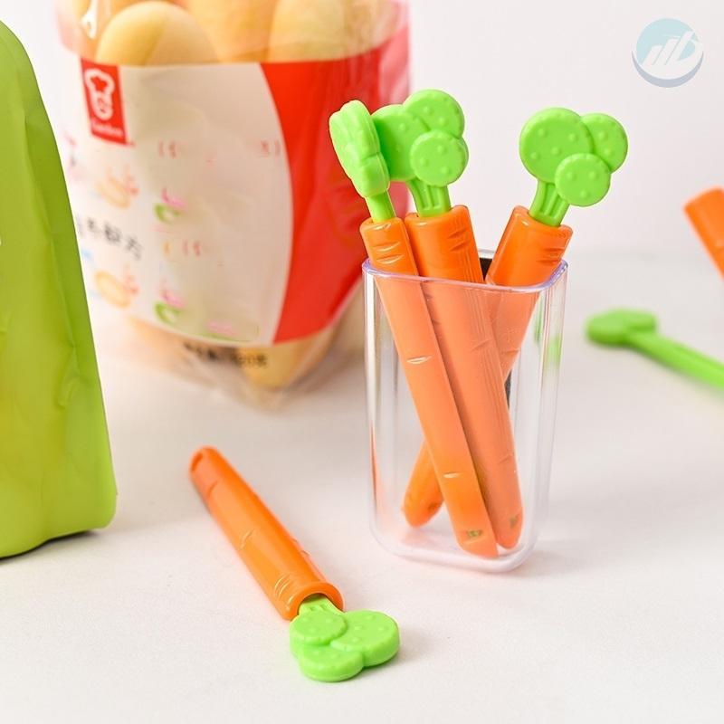 Carrot Food bag sealing clip, 5 PCs