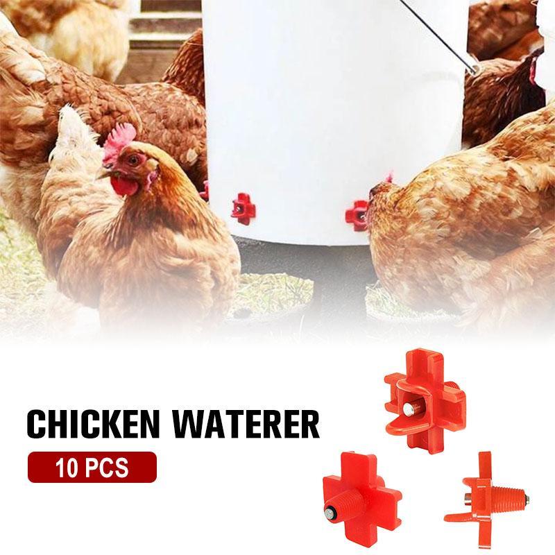 Horizontal Side Mount Chicken Waterer (10 PCS)