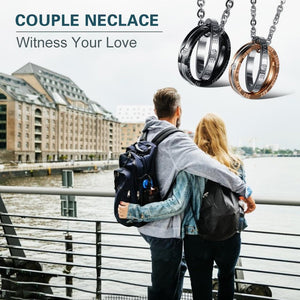 Eternal Love Titanium Steel Couple Necklace