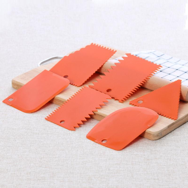 Cake Scraper Edge Decorating Set (6 PCs)