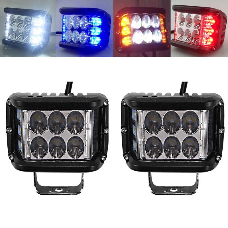 Dual Side Shooter Dual Color Strobe Cree Pods