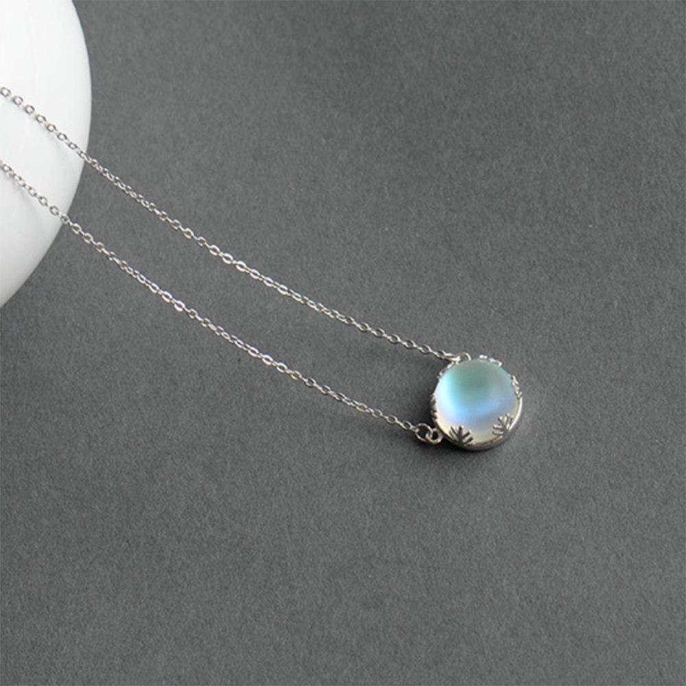 Aurore Borealis Silver Necklace