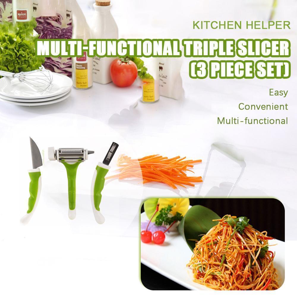 Multi-functional Triple Slicer (3 Piece Set)