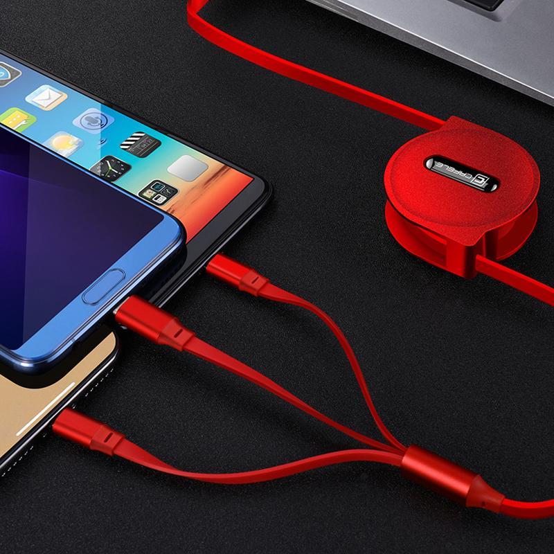 Multi-function 3 in 1 USB Charging Cable