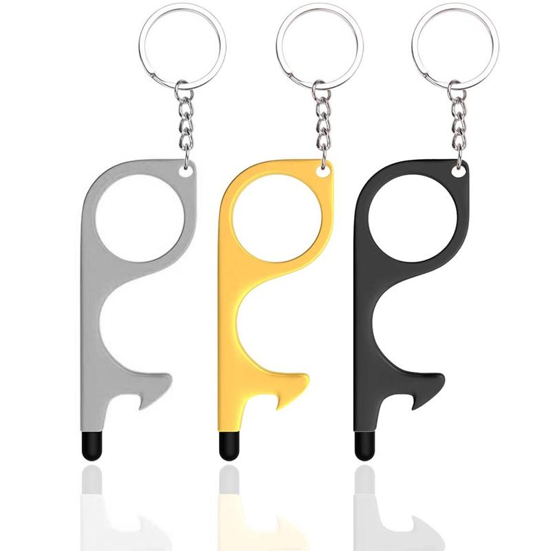 No Touch Door Opener Tools With Keychain Pendant