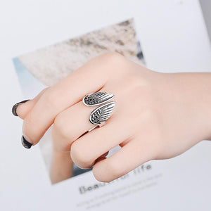 Angel Wing Silver Ring