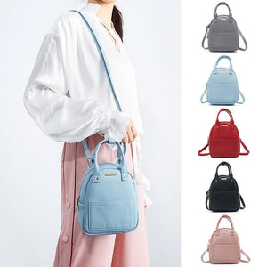 PU Leather Cute Candy Color Mini Backpack