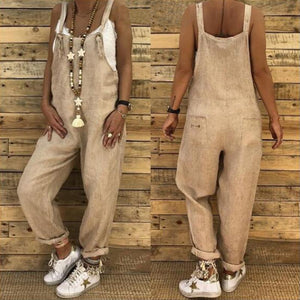 Casual Jumpsuits Overalls Baggy Bib Pants Plus Size