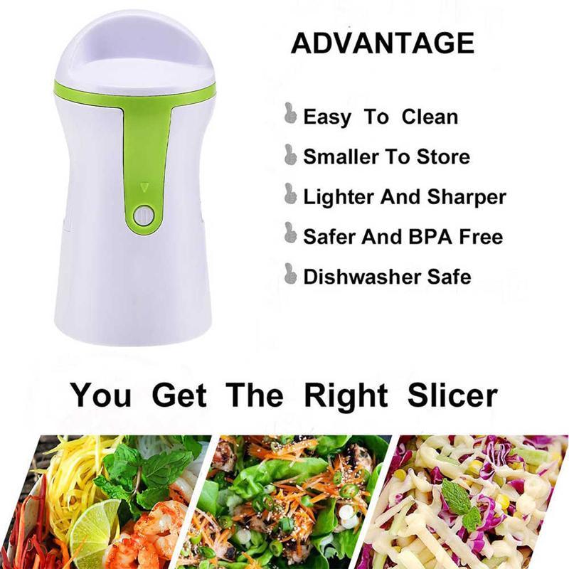 Spiral stainless steel slicer