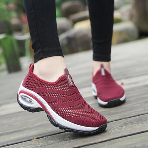 Women Breathable Mesh Slip On Sneakers