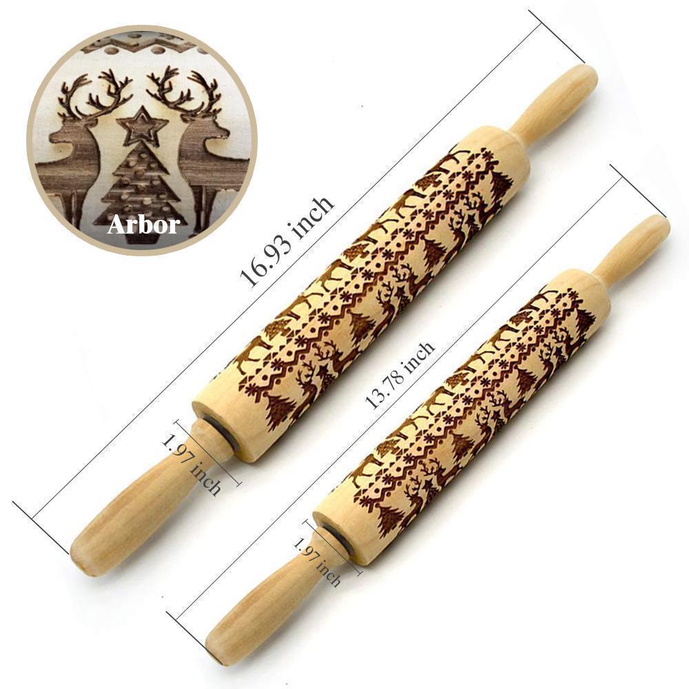 Hirundo Christmas Embossing Rolling Pin