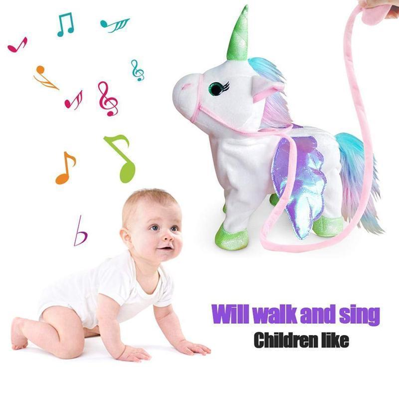 WALKING & SINGING UNICORN PLUSH TOY