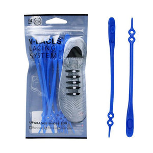 New Double-hole Adjustable No Tie Shoelaces,14 Pcs