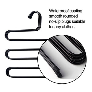 S-Shape Stainless Steel Clothes Hangers