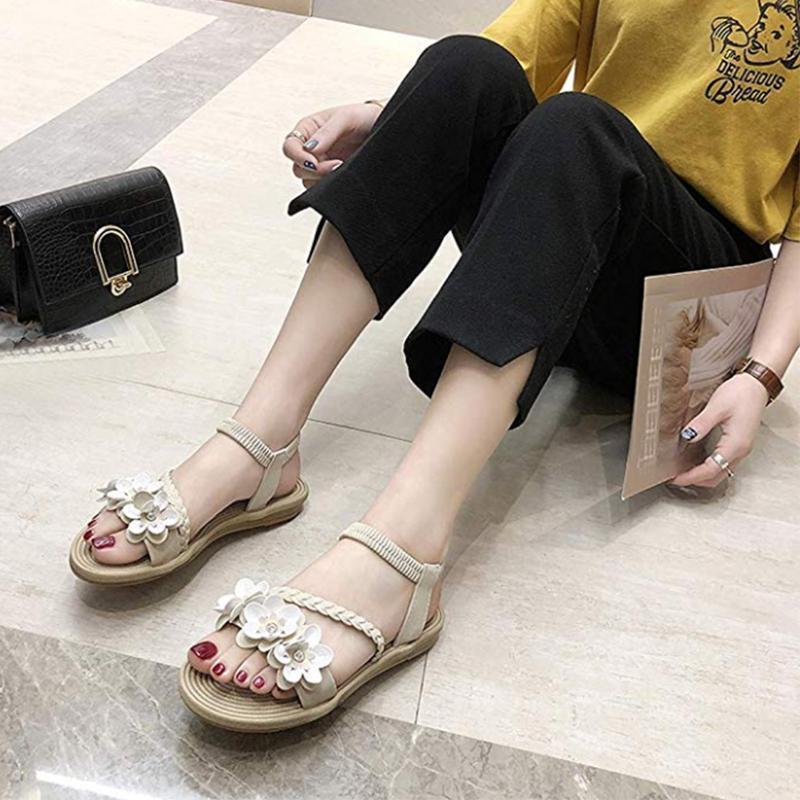 New Women's Sandals With Bohemian Flowers