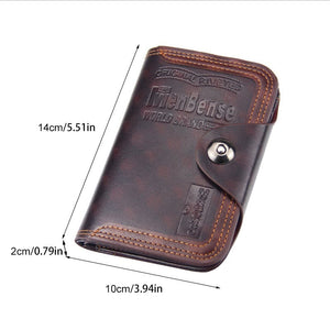 Men's Large Capacity Short Wallet