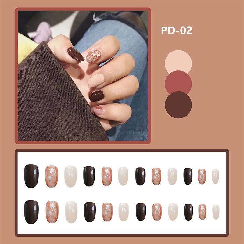 Full Cover Fake Nail Tips (24 PCs)