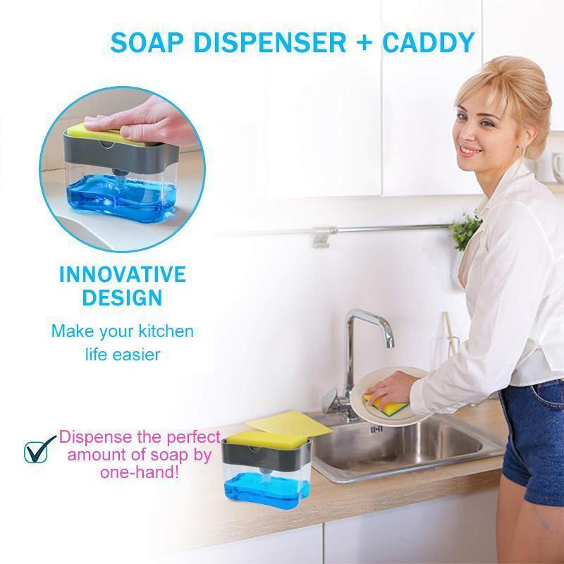 Soap Dispenser and Sponge Caddy