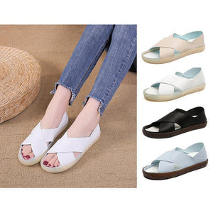 Women's soft bottom shoes in solid color