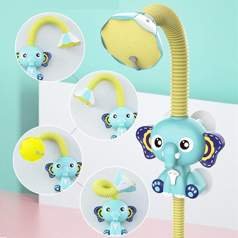 Cute Elephant Baby Bath Shower Head