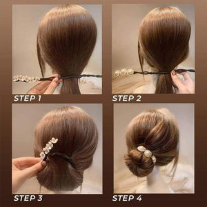 Pearl Bun Hlolder Hairpin