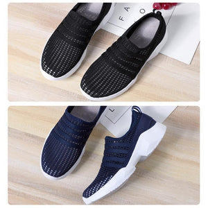 Mesh Sports Casual Slip On Walking Shoes