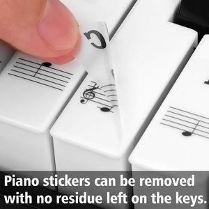 Piano Key Note Stickers