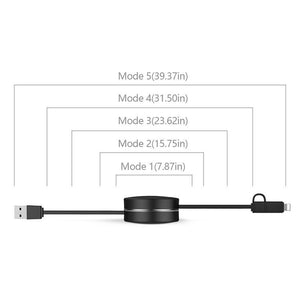 3-in-1 Retractable Charging Cable