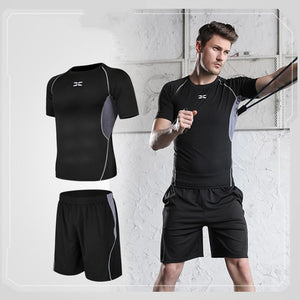 Men tight-fitting short-sleeved sportswear